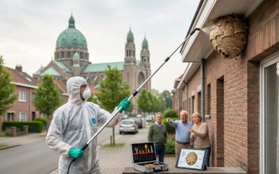 Destruction nid de guêpes à Koekelberg : guide et intervention locale