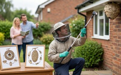 Nid de guêpes à Berchem-Sainte-Agathe : Guide d&rsquo;intervention 1082