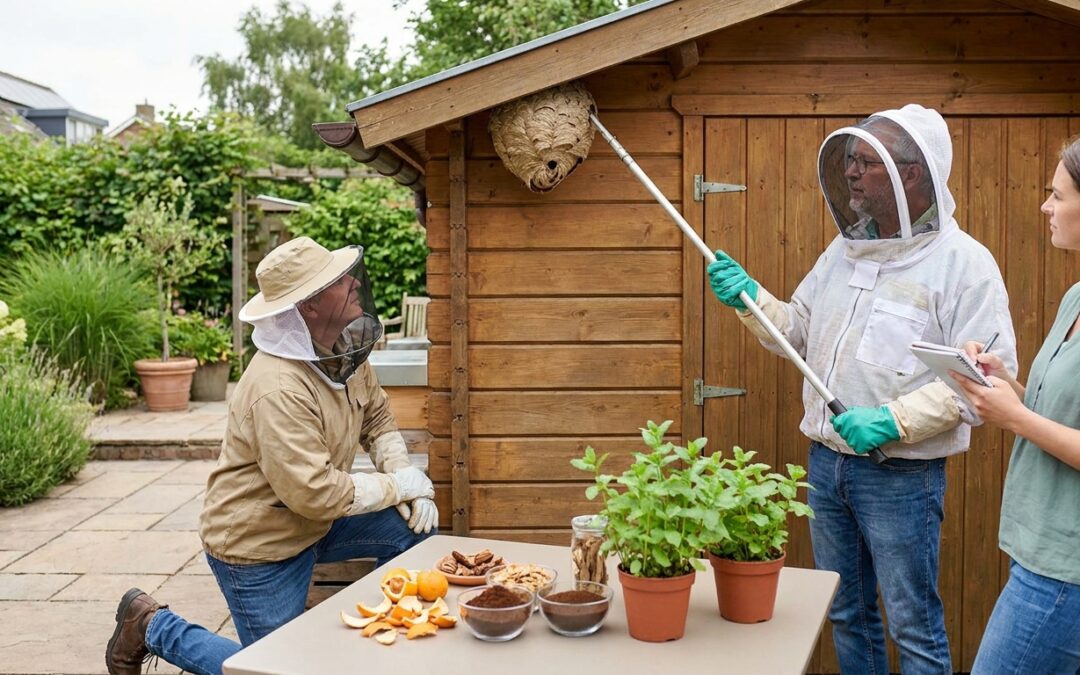 Scaring wasps away: can you really move an established nest?