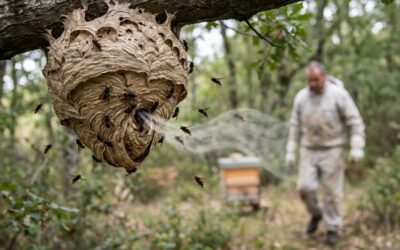 Asian hornet: is the swarm attack coordinated?