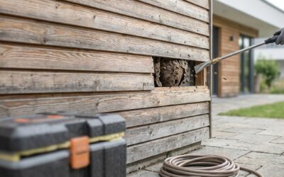 Nid de guêpes ou frelons sous bardage : risques et solutions